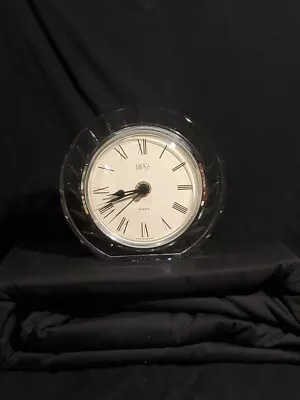 Mikasa Crystal Quartz Glass Table Clock Made In Germany Works  • $10