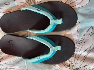 £6.78 • Buy Reef Ortho Bounce Coast Aqua Flip Flops UK Size 7