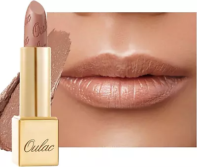 OULAC Metallic Shine Glitter Lipstick Long Lasting -Vegan & Cruelty-Free UK • £7.77