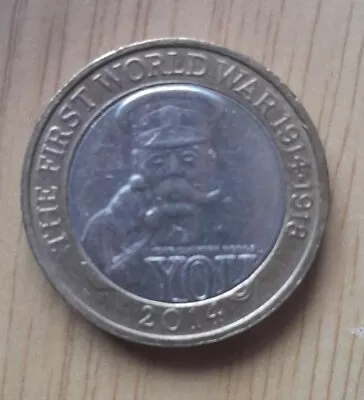 2014 £2 Pound Coin WW1 Lord Kitchener Centenary Ww1  Your Country Needs You • £4.99