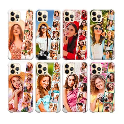 Personalised Phone Case IPhone 14 Pro 7 13 Mini 15 Silicone Custom Photo Cover • £7.49