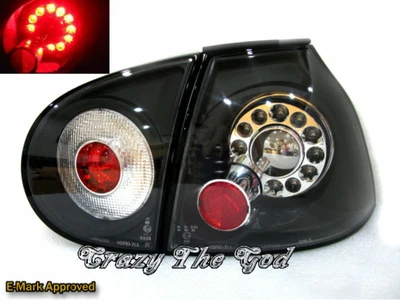 $225.31 • Buy Golf 5 1K MK5 03-10 3D/5D LED Tail Rear Light Black For VW Volkswagen RHD