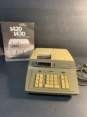 Vintage Litton Monroe 1430 Adding Machine Business Calculator W/ Original Manual • $36.99