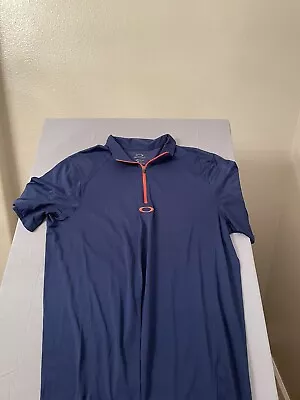 Oakley Golf Polo Shirt Stretch Ohydrolix - Mens XL 1/4 Zip • $15.99