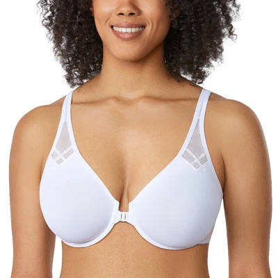 $45.97 • Buy DELIMIRA Women Racerback Front Closure Plus Size Seamless Comfort Underwire Bra