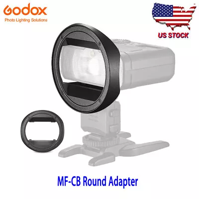 US Godox MF-CB Ring Round Adapter Fr Godox MF12 MF12-K2 Macro Flash AK-R1 Series • $10.33