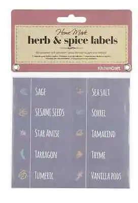 Home Made Jar Labels - Herb And Spice By KitchenCraft • £4.99