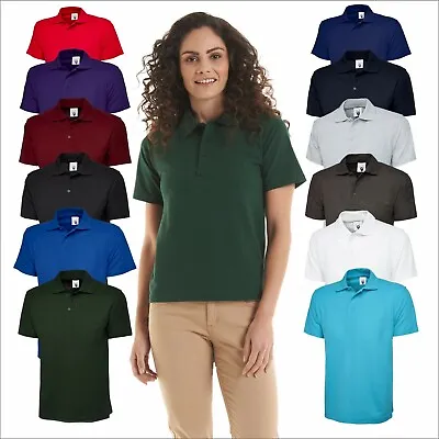 UNEEK Adults Active Pique Polo Shirt Sport Work Wear Leisure Polo Top XS - 6XL  • £5.89