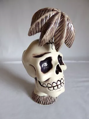 2014 Munktiki Dead Summer Skull Palm Tree Ceramic Tiki Mug (new) Le #4/100 • $355