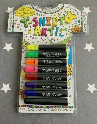 Brand New Pack Of T-shirt Graffiti Craft Fabric Pens Ideal T-shirts Caps Age 6+ • £8