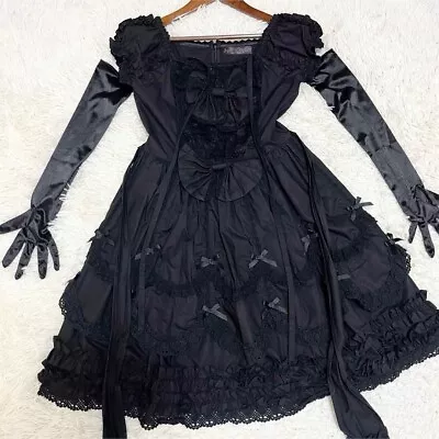 Beautiful Androse Gothic Lolita One Piece Visual Kei Rock Live Ribbon • $190.60