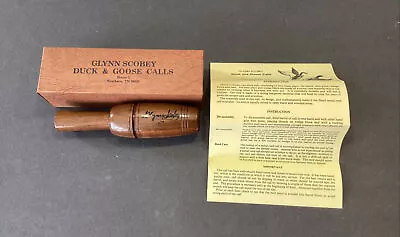 Vintage Glynn Scobey Mallard Duck Call Signed In Box Free Ship • $325