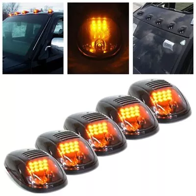 5X For Ford F150 F250 Accessories Amber LED Roof Top Mount Cab Marker Lights Y6 • $28.49