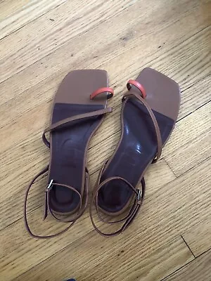 Staud Brown Strappy Sandals 38 • $75