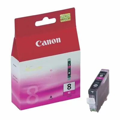 Genuine Canon 8M Magenta Ink Jet Printer Cartridge CLI8M CLI-8M 0623B001 • £17.05