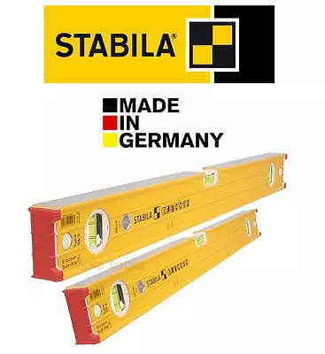 £93.50 • Buy STABILA 96-2 Heavy Duty 3 Vials 120cm/4'/48  & 60cm/24 /2ft Twin Spirit Level