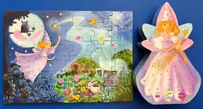 Djeco THE FAIRY AND THE UNICORN 36 Pc Children's 4+ Jigsaw Puzzle Complete XLNT • $15.99