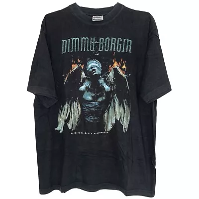 Vintage Dimmu Borgir T-Shirt Size L / XL Immortal Mayhem Gorgoroth Satyricon • $125
