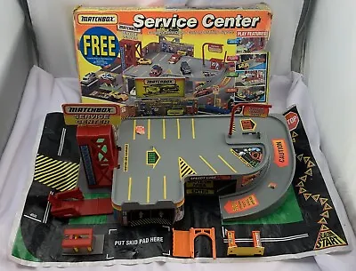 1994 Matchbox Service Center Set In Box In Good Condition FREE SHIPPING • $71.99