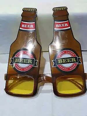 £3.49 • Buy Fancy Dress Alcohol Glasses Novelty Brown Beer Bottle Stag Do Fun Dutch Lager 