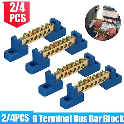 2/4X Power Distribution Terminal Block Screw Battery Bus Bar For Car/Boat/Marine • $9.98