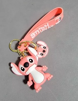 Pink Stitch 3D Keychain Backpack Car Charm • $5
