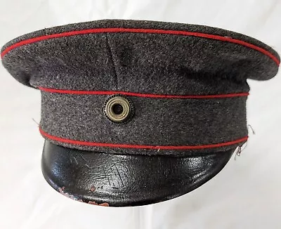 WW1 German Army Uniform Officer's Peaked Cap - Trench Type • $215.50