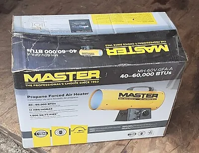  Master 40-60000 Btu Propane Forced Air Heater • $95.99