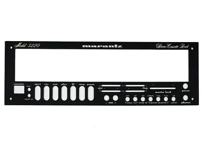 Marantz 5220 Receiver Front Panel Faceplate (Face Plate) Black Engraved • $139