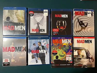 Mad Men: The Complete Series Seasons 1-7 S 1-6 Blu Ray S 7 P1 & P2 DVD - NEW • $140