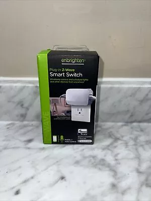 New Enbrighten Z WAVE 15a Plug-In Dual Outlet Smart Z-Wave Plus Switch ZW4106 • $19.47