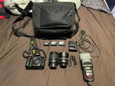 Nikon D7200 DSLR With 2 Lenses + Accessories (batteries Flash Bag) • $1250
