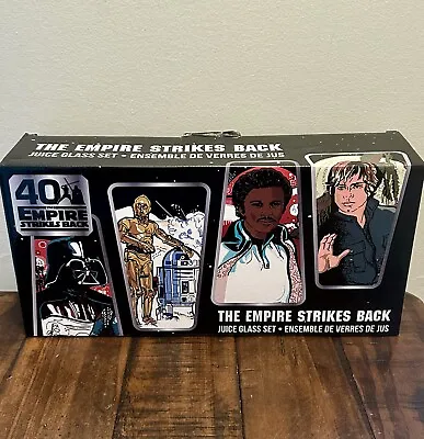 Star Wars The Empire Strikes Back 40th Anniversary Juice Glass Set New • $42.49