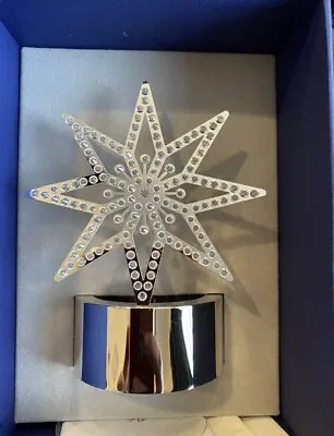 £25.90 • Buy Swarovski Crystal Tea Light Silver Star Candle Holder 5030477