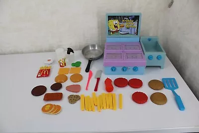 See Video Lot RARE KRABBY PATTY STATION PLAY FOOD GRILL McDonalds CDI 2003 2001 • $85.24