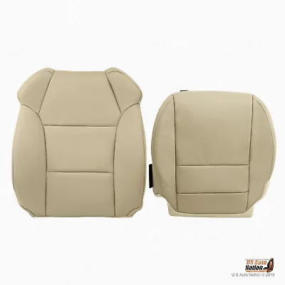 For 2007 2008 2009 Acura MDX Driver Bottom & Top Synth Leather Seat Cover Tan • $232.27