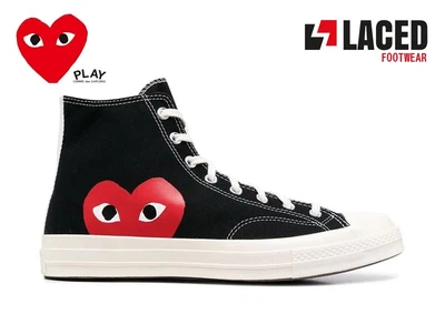 £69.99 • Buy New Converse X Commes Des Garcons Play Chuck Taylor 1970 Hi Tops - Various Sizes