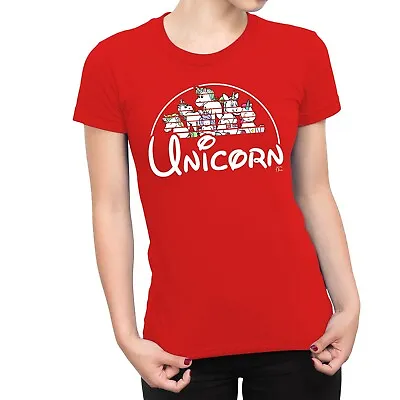 1Tee Womens Unicorn T-Shirt • £7.99