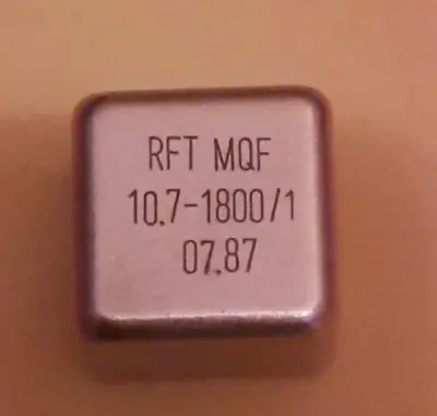 1x MQF 10.7-1800/1 Quartz Filter RFT 18kHz Bandwidth NOS • £8.19