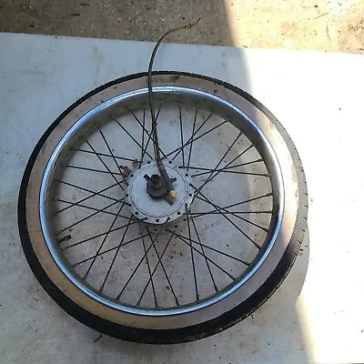 Motobecane Moped Motorcycle Vintage Front Wheel Assembly Hub Rim Brake • $57