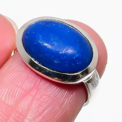 Lapis Lazuli Gemstone 925 Sterling Silver Jewelry Ring Size 6 • $7.84