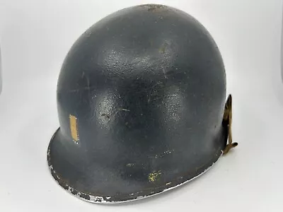 WW2 WWII US Navy M1 Helmet Blue Painted DDay Follow Me Stripe Army Military • $499.99