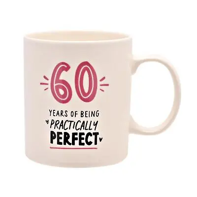 60th Birthday Mug Pink Number With Wording • £8.29