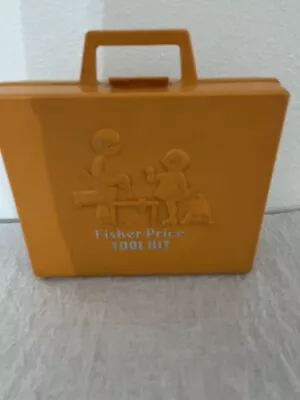 Vintage 1977 Fisher Price Tool Kit Kids Play Set Tool Box Wind Up Drill #924  • $11.69