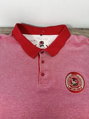 Cotton Traders Classics England Rugby Polo Shirt Size 4xl  Brand New Chest 56” • £22