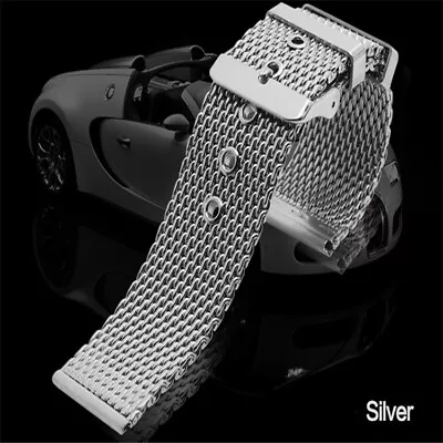 Milanese Stainless Steel Watch Strap Men's Quality Mesh Metal Band 18 20 22 24mm • $17.88