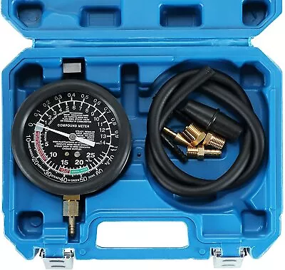 $17.85 • Buy Fuel Pump And Vacuum Tester Carburetor Valve Pressure Tester Gauge Kit Car Truck