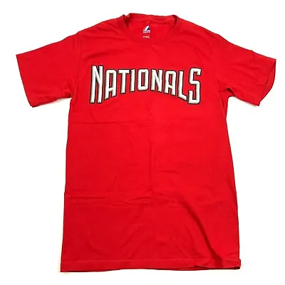 NEW WASHINGTON NATIONALS Shirt Size Small S Adult Regular Fit MLB Baseball Tee • $2.75