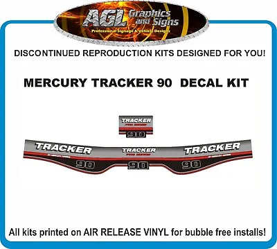1994 - 2006 MERCURY TRACKER 90 Hp Decal Set Reproductions • $62.55