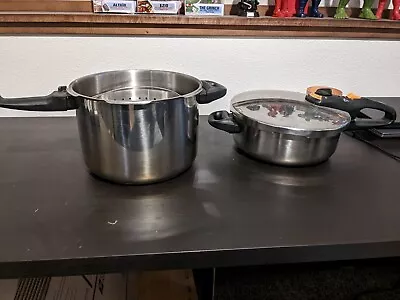 Fagor Duo Large And Reg Inox Stainless Steel Pressure Cooker With Basket • $50